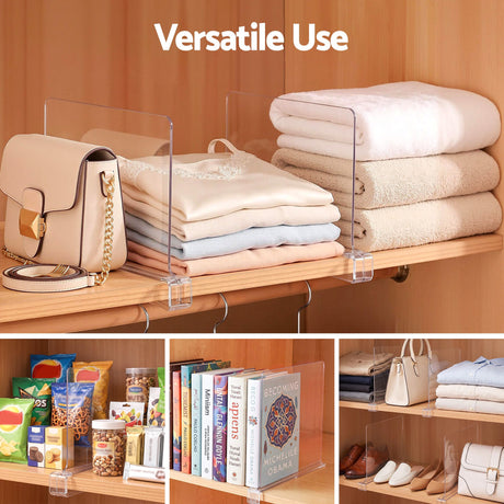 Artiss 6 Pack Closet Organizers and Storage Clear Shelf Dividers - Shoppers Spot Health & Beauty > Personal Care > Deodorants & Anti-Perspirants - Alternate view 6