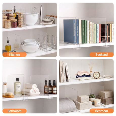 Artiss 6 Pack Closet Organizers and Storage Clear Shelf Dividers - Shoppers Spot Health & Beauty > Personal Care > Deodorants & Anti-Perspirants - Alternate view 7