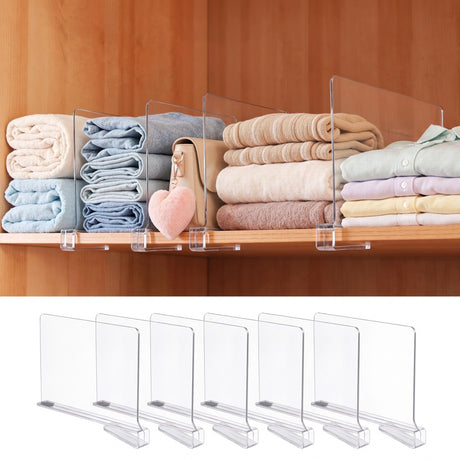 Artiss 6 Pack Closet Organizers and Storage Clear Shelf Dividers - Shoppers Spot Health & Beauty > Personal Care > Deodorants & Anti-Perspirants - Alternate view 8