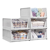 Artiss 5 Pack Stackable Plastic Storage Foldable Closet Organizers - Shoppers Spot Home & Garden > Home Office Accessories > Calendars, Organisers & Planners