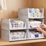 Artiss 5 Pack Stackable Plastic Storage Foldable Closet Organizers - Shoppers Spot Home & Garden > Home Office Accessories > Calendars, Organisers & Planners - Alternate view 9
