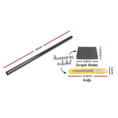 Giantz black glass window tint, 76cm X 7m.