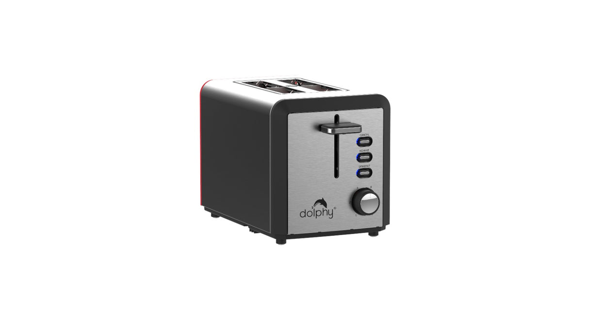 Dolphy Stainless Steel 2 Slice Electric Toaster – Hotel & Home Use