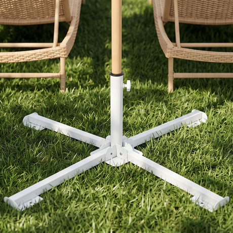 Instahut white steel umbrella holder, 35mm.
