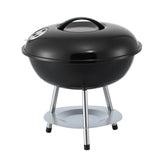 Grillz Charcoal BBQ Grill Portable with Lid for Camping Outdoor