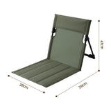 Weisshorn Foldable Camping Chair Oxford Aluminum Alloy Backrest Green.