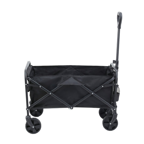 Gardeon black folding garden cart, foldable.