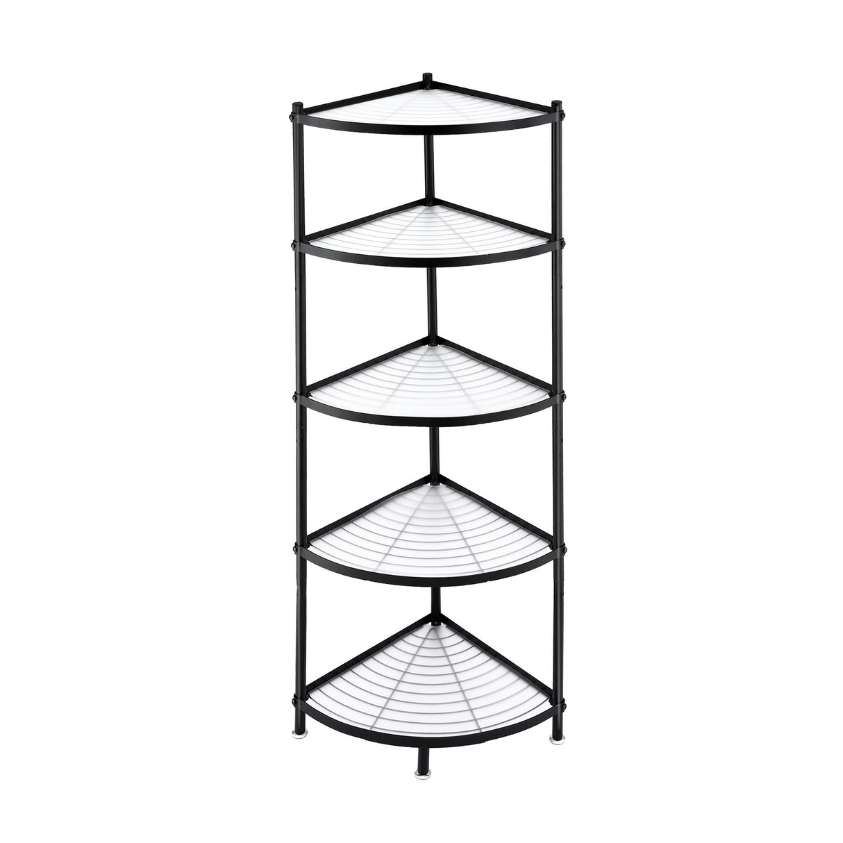 Artiss 5-Tier Kitchen Corner Shelf Rack Stand Microwave Metal Storage Shelves