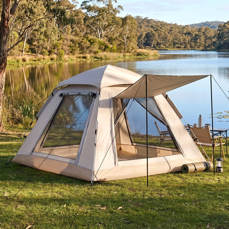 Weisshorn Oxford Khaki fabric awning, 210cm.