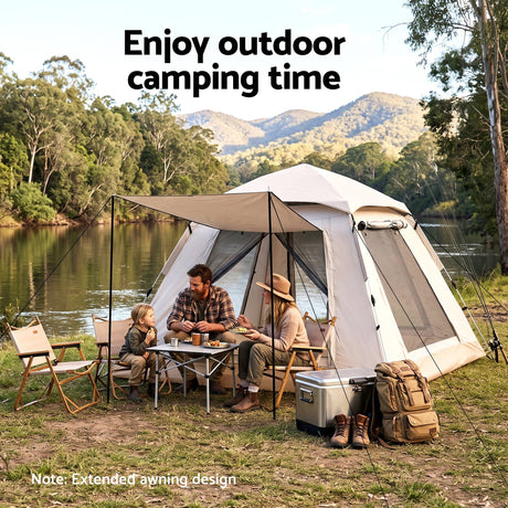 Weisshorn Oxford Khaki fabric awning, 210cm.