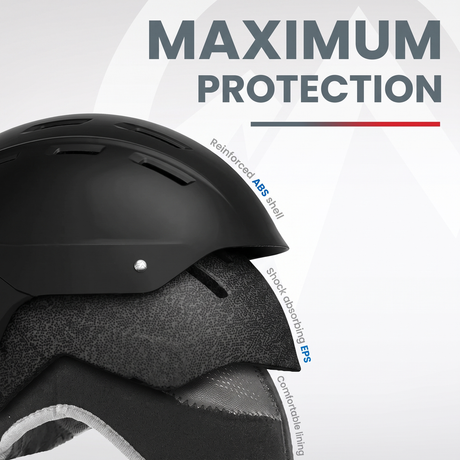 OutdoorMaster Kelvin grey snowboard helmet.