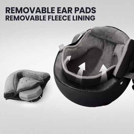 OutdoorMaster Kelvin white snowboard helmet.