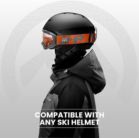 OutdoorMaster OTG Ski Goggles Over Glasses Ski/Snowboard Goggles for Men, Women & Youth 100% UV Protection-OM-5.