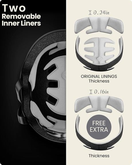 OutdoorMaster Adults-Black-Small bicycle helmets.