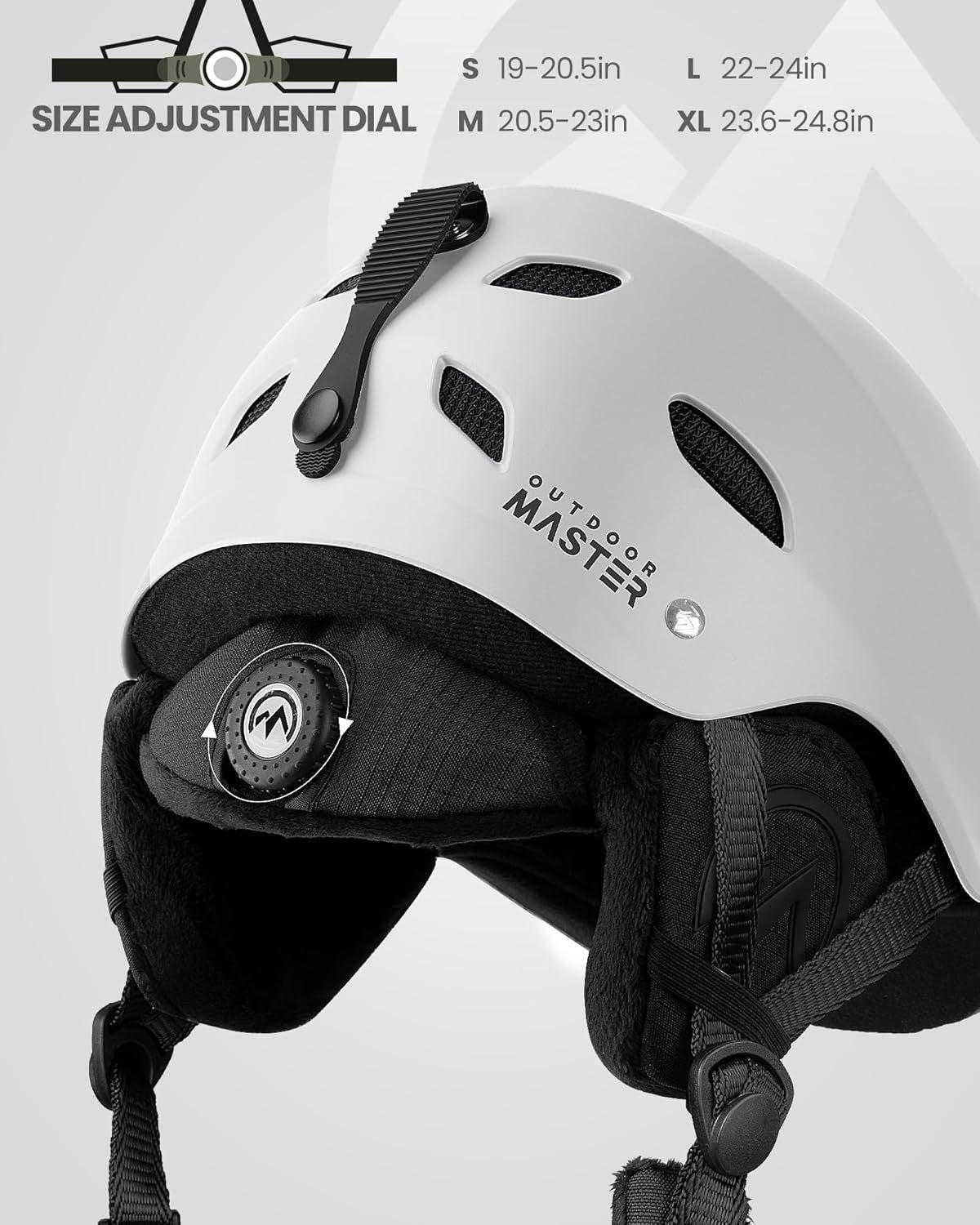 OutdoorMaster Skateboard Bike Helmet for Adults &Youth - Multi-Sport Certified Impact Resistant with 2 Removable Liners & Ventilation for Scooter, Skating-Large