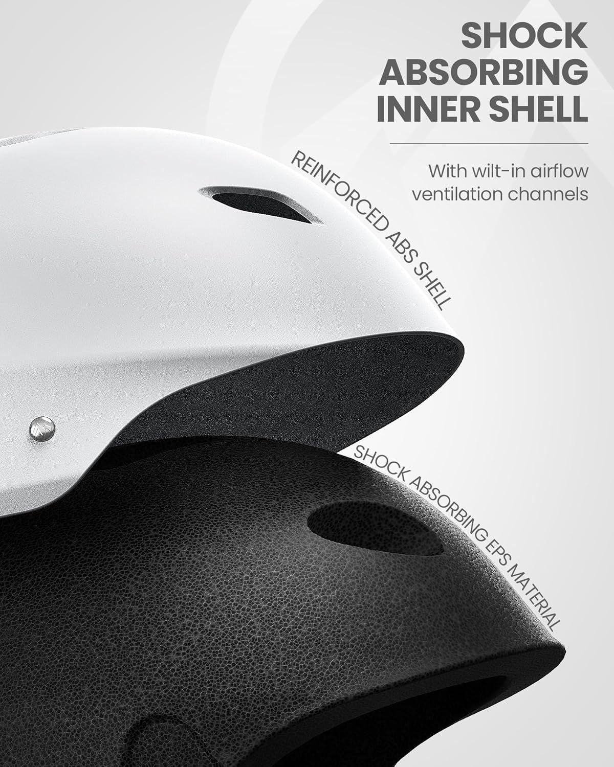 OutdoorMaster Skateboard Bike Helmet for Adults &Youth - Multi-Sport Certified Impact Resistant with 2 Removable Liners & Ventilation for Scooter, Skating-Large