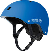 OutdoorMaster Kelvin Ski Helmet - with ASTM Certified Safety, 9 Options - for Men, Women & Youth-Black,Large