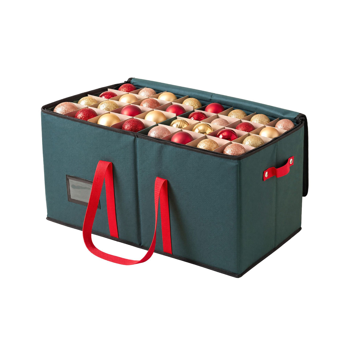 Christmas bauble storage box with 128 slots.