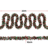 Jingle Jollys 20M Christmas Tinsel Garland Mixed Colors Xmas Party Decoration