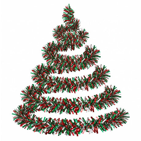 Further view of the 20m tinsel garland.