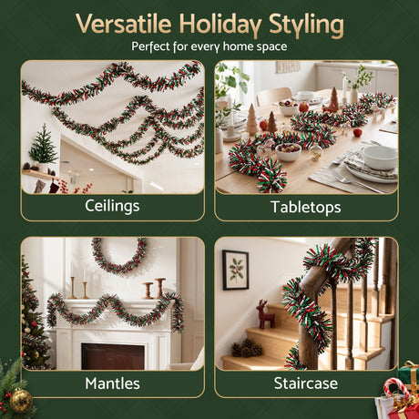 The 20m tinsel garland.