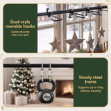 The over-door wreath hanger shown again, fitting without drilling.