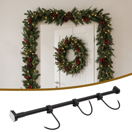Further view of the over-door wreath hanger, for indoor or outdoor use.