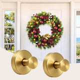 The two stainless steel wreath hooks shown again.