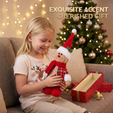 Jingle Jollys Christmas Gingerbread Man Standing Ornament Knitted Christmas Indoor Decor