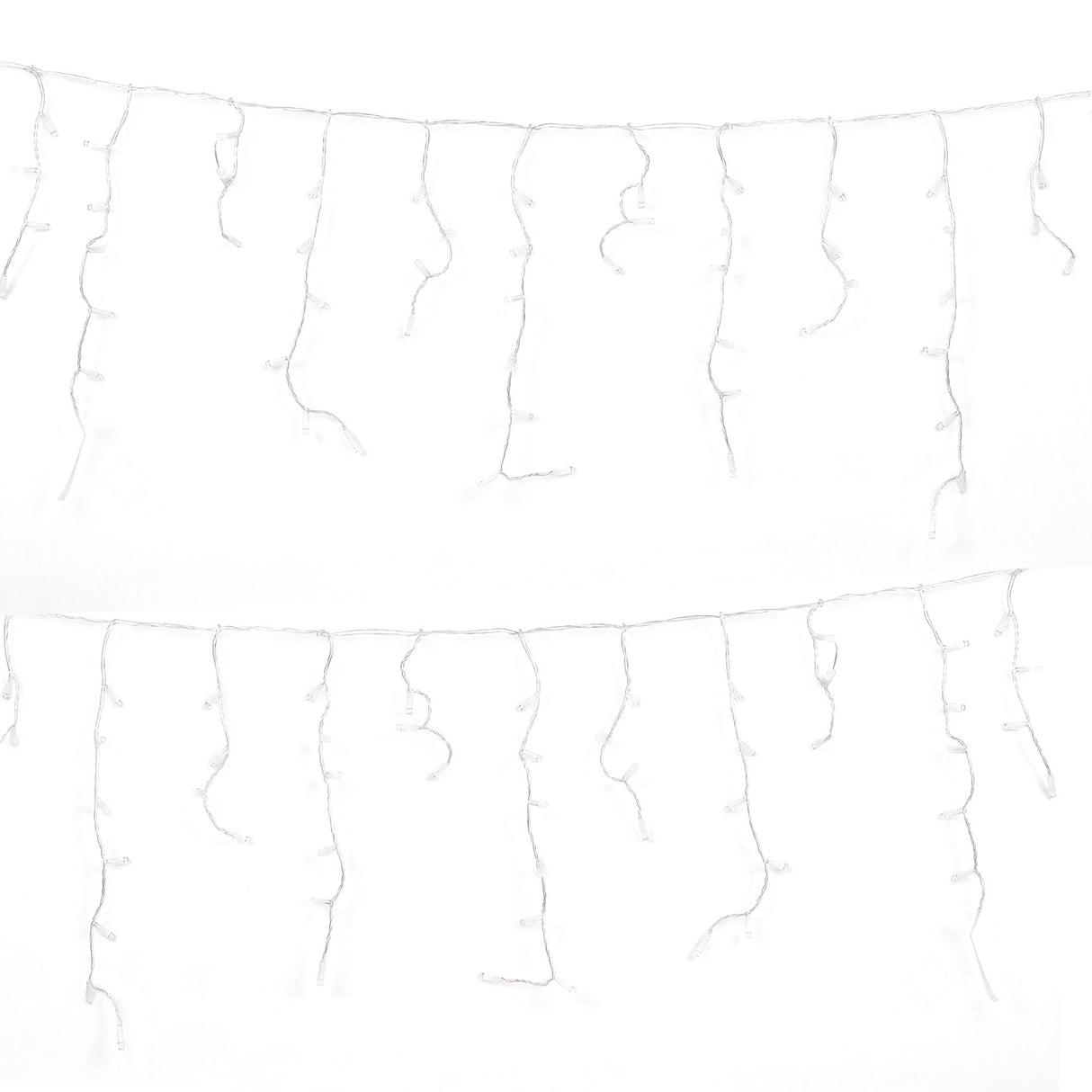 Jingle Jollys 32M Christmas Lights Solar Icicle String Lights 960 LED Cool White