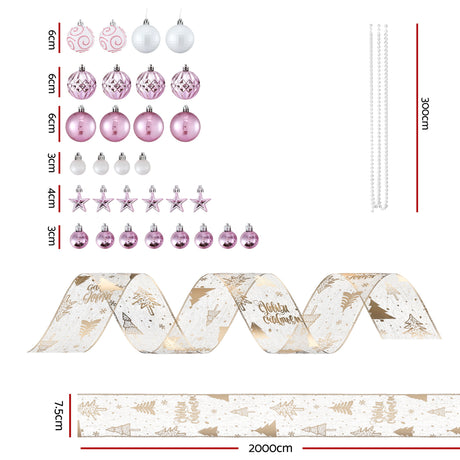 Another view of the 34 piece tree decoration set.