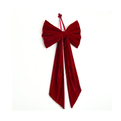 Further view of the red velvet bows.