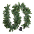 Christmas garland 1.8 metres long with LED lights.