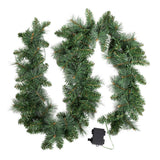 Christmas garland 1.8 metres long with LED lights.
