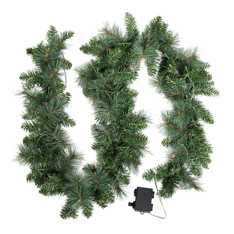 Christmas garland 1.8 metres long with LED lights.