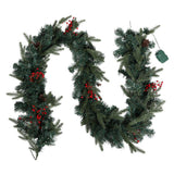 Decorated Christmas garland 2.4 metres long with LED lights.