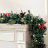 Further view of the 2.4m LED garland, for indoor or outdoor use.