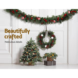 The 2.7m decorated garland, for indoor or outdoor use.
