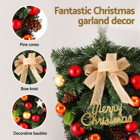 Further view of the 50cm hanging garland, for indoor or outdoor use.
