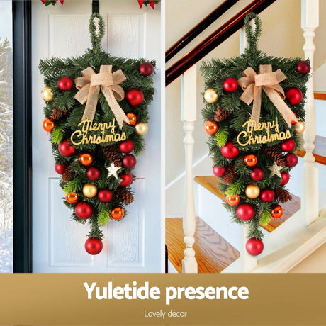 The 50cm hanging garland from another angle, for indoor or outdoor use.