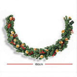 Another view of the 1.8m pre-lit garland, battery operated.