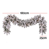 Another view of the 1.8m frosted LED garland, battery operated.