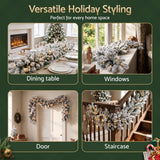 The 1.8m frosted LED garland shown again, for indoor or outdoor use.
