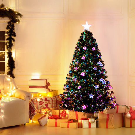The 1.2m optic fibre tree shown again, running on low voltage.
