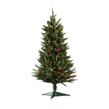 Mini Christmas tree 90cm tall with LED lights.