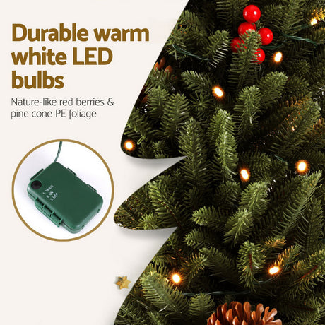 The 90cm mini LED tree shown again, needing no tools.