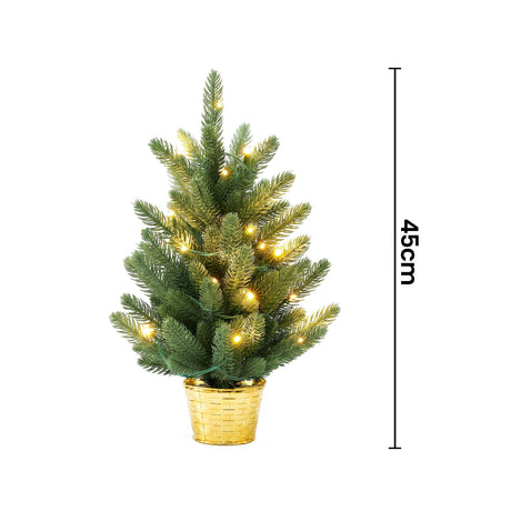 Another view of the 45cm mini lit tree, battery operated.