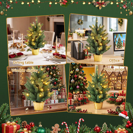 45cm mini lit tree, battery operated.