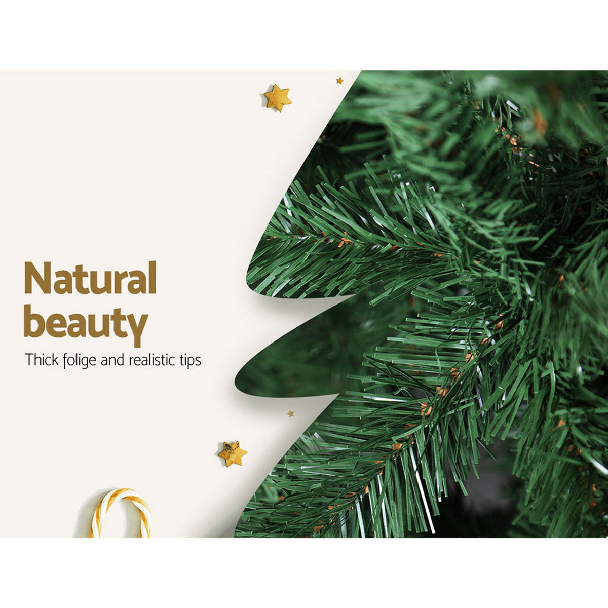 Jingle Jollys 1.8m green Christmas tree with 300 tips