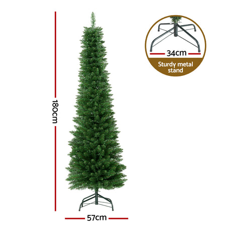 Another view of the 1.8m pre-lit tree, 200 LEDs.